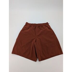 Lululemon Pace Breaker 9" Shorts Men's Medium‎ Orange Linerless Stretch  LM7AIQS